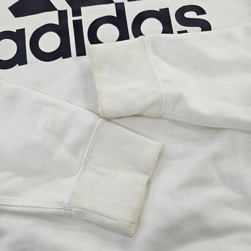 [BUNJANG] Adidas Big Logo Ivory Sweatshirt / [M] 아디다스 빅로고 아이보리 맨투맨 0115YH1