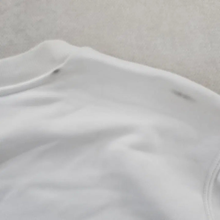 [BUNJANG] Adidas Big Logo Ivory Sweatshirt / [M] 아디다스 빅로고 아이보리 맨투맨 0115YH1