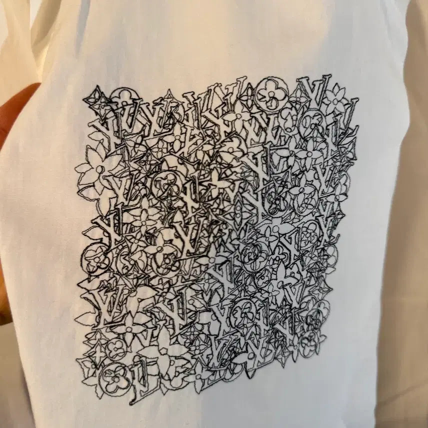 [BUNJANG] Louis Vuitton Monogram Graffiti Box Print Short Sleeve Shirt / 루이비통 모노그램 그래피티 박스 프린팅 반팔 셔츠