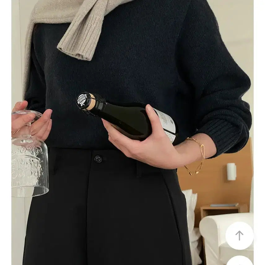 [BUNJANG] Kinda Beige Wool Slacks Charcoal S / 킨다베이지 울 슬랙스 차콜 S