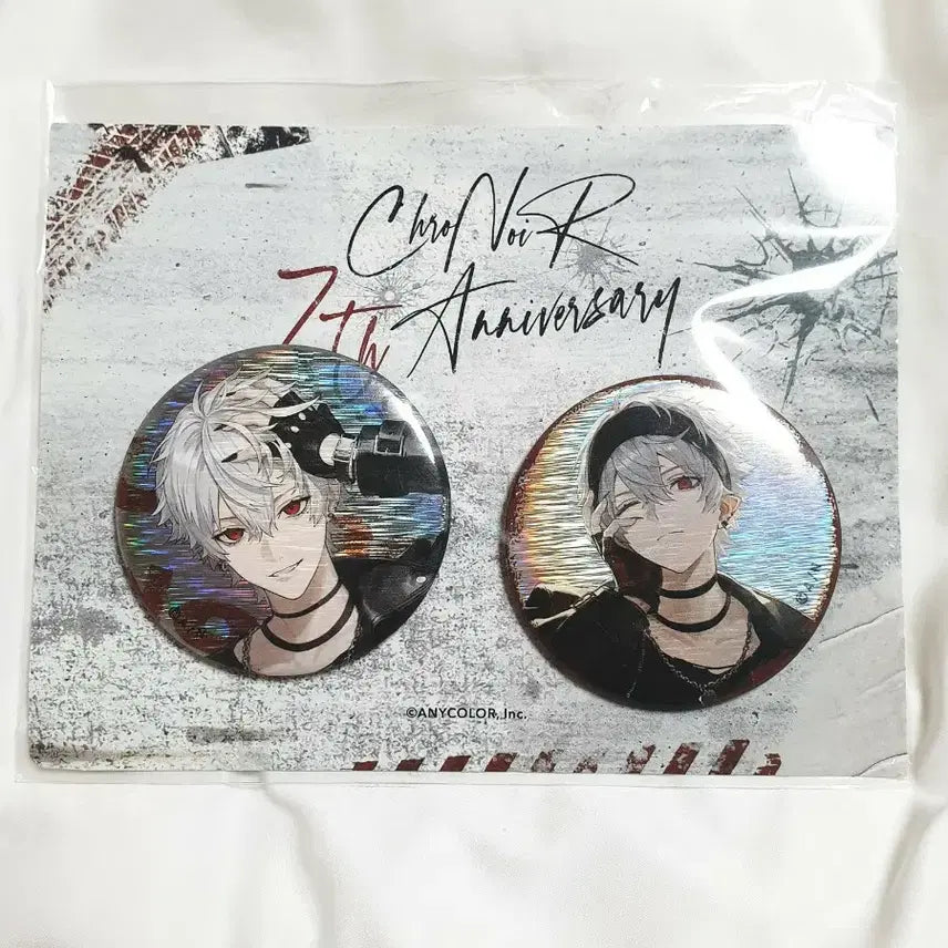 [BUNJANG] Nijisanji Kuzuha &amp; Kanae 7th Anniversary Badge / 니지산지 쿠즈하 쿠로노와 ChroNoiR 7주년 뱃지 카나에