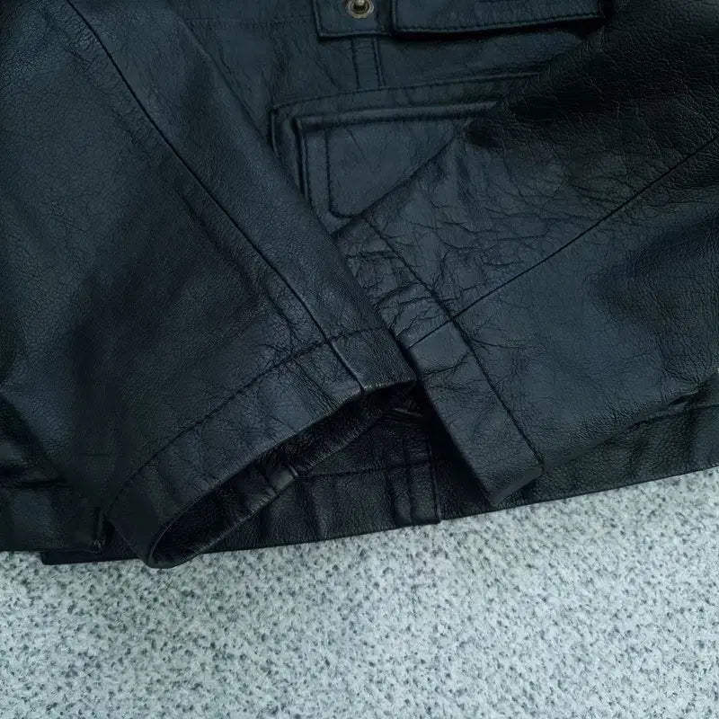 [BUNJANG] Vintage Leather Jacket / [66] 빈티지 양가죽 자켓