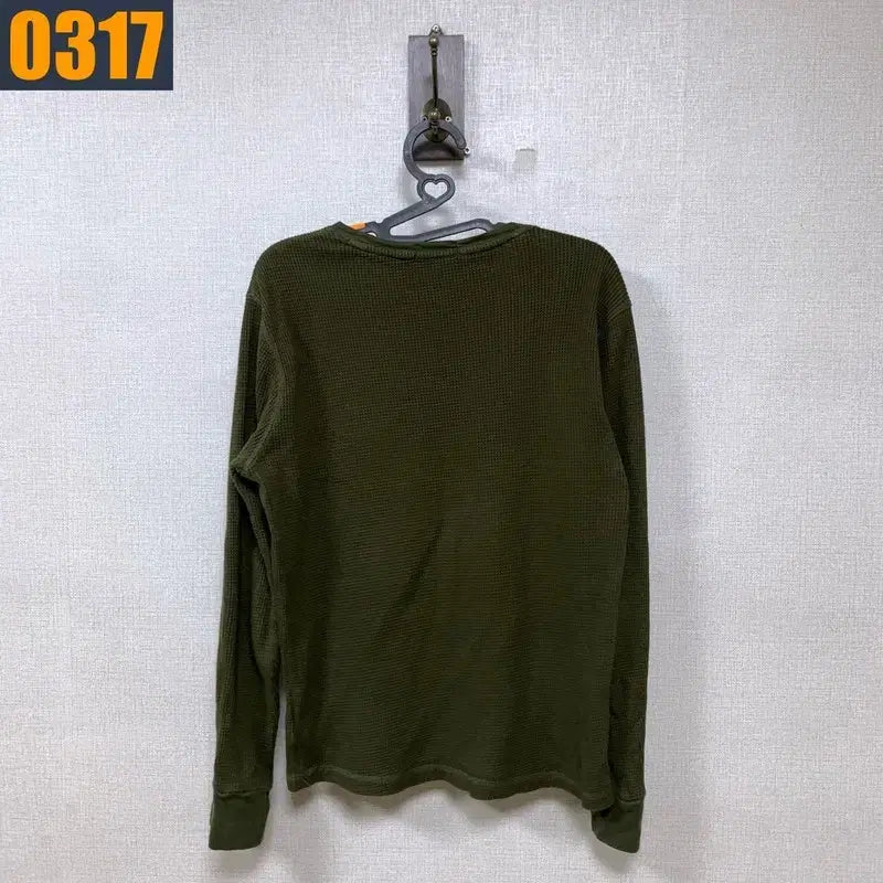 [BUNJANG] Polo Ralph Lauren Khaki Waffle Long Sleeve T-shirt L / 100 POLO 폴로 랄프로렌 카키 와플 롱슬리브 티셔츠 L