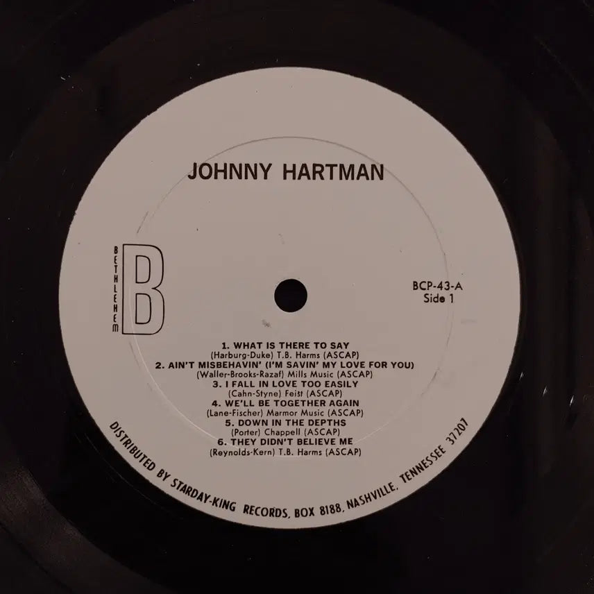 [BUNJANG] Johnny Hartman Debut LP Vinyl Record / ORIGINAL JAZZ LP - JOHNNY HARTMAN