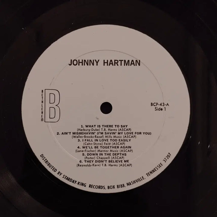 [BUNJANG] Johnny Hartman Debut LP Vinyl Record / ORIGINAL JAZZ LP - JOHNNY HARTMAN