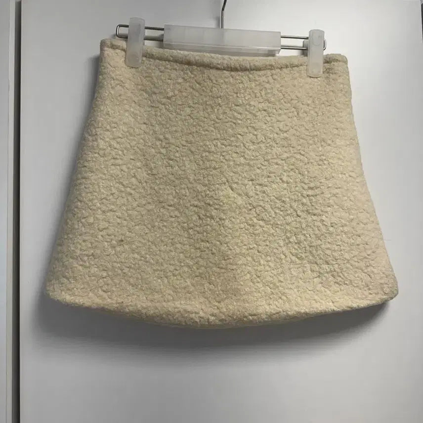 [BUNJANG] Puggle Wool Terry Mini Skirt / 뽀글 울 테리 미니 스커트