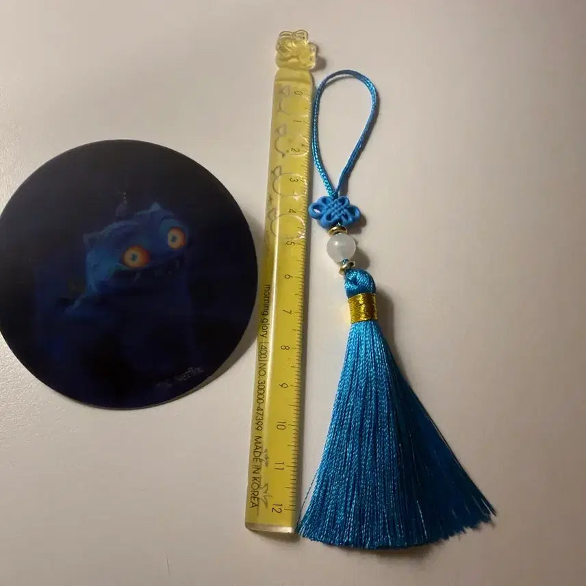 [BUNJANG] KDH Hologram Badge + Blue Tassel Keychain Set / 케데헌 홀로그램 뱃지 + 블루태슬키링 세트