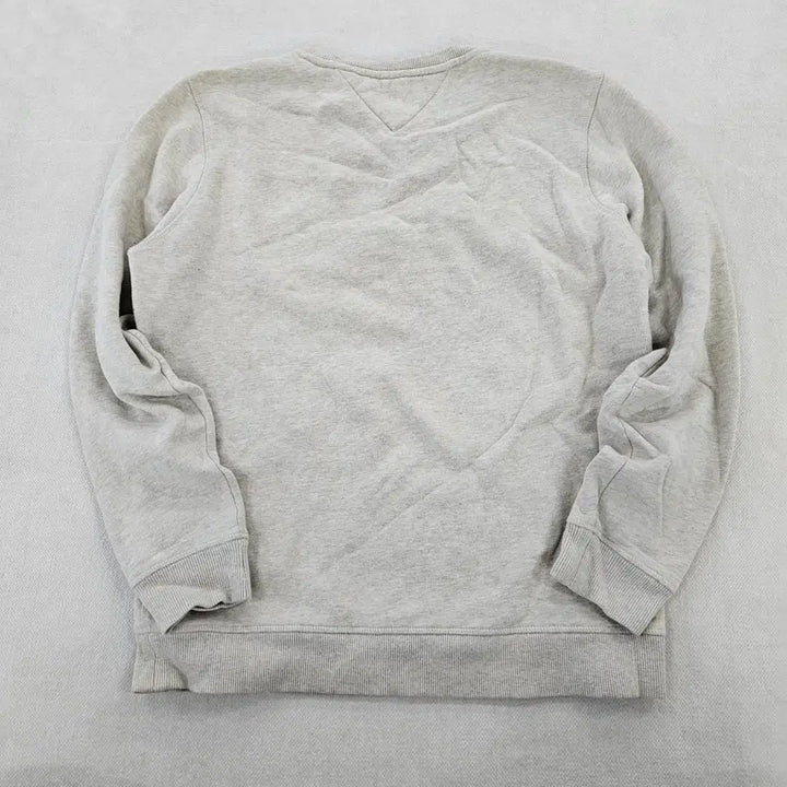 [BUNJANG] Tommy Hilfiger Fleece Beige Small Logo Sweatshirt / [L/G] 타미힐피거 기모 베이지 스몰로고 맨투맨 0115YH1