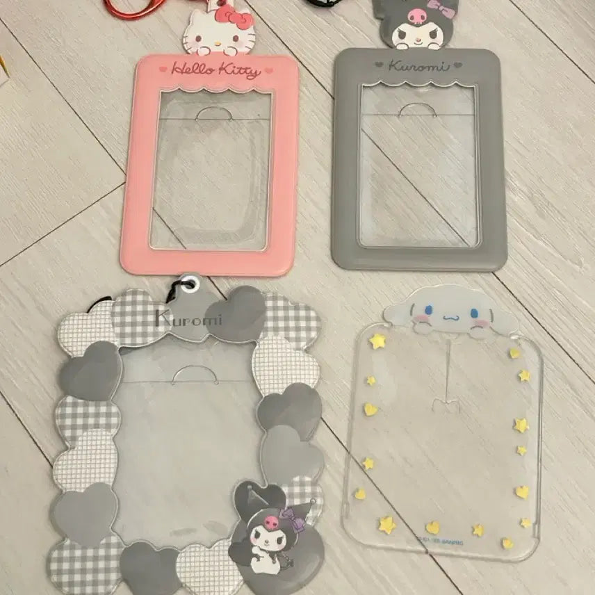 [BUNJANG] Sanrio Hello Kitty Kuromi Photocard Holder Bundle Set / 산리오 키티 쿠로미 포카 홀더 일괄