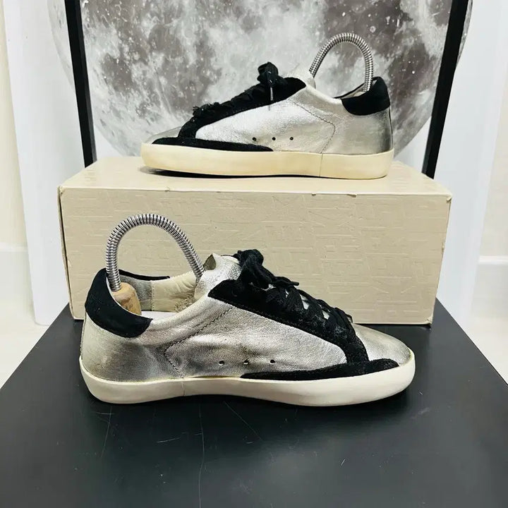[BUNJANG] Golden Goose Silver Black Sneakers (Size 35) / 정품 35) 골든구스 립오프 실버 블랙 스니커즈 225~230