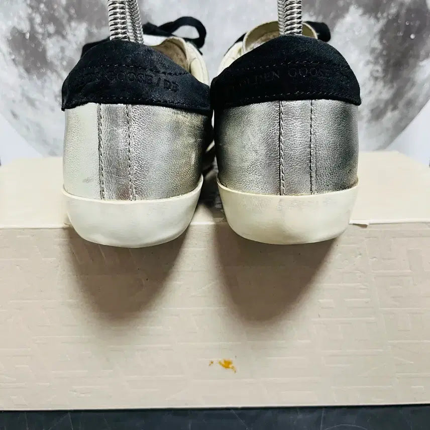 [BUNJANG] Golden Goose Silver Black Sneakers (Size 35) / 정품 35) 골든구스 립오프 실버 블랙 스니커즈 225~230
