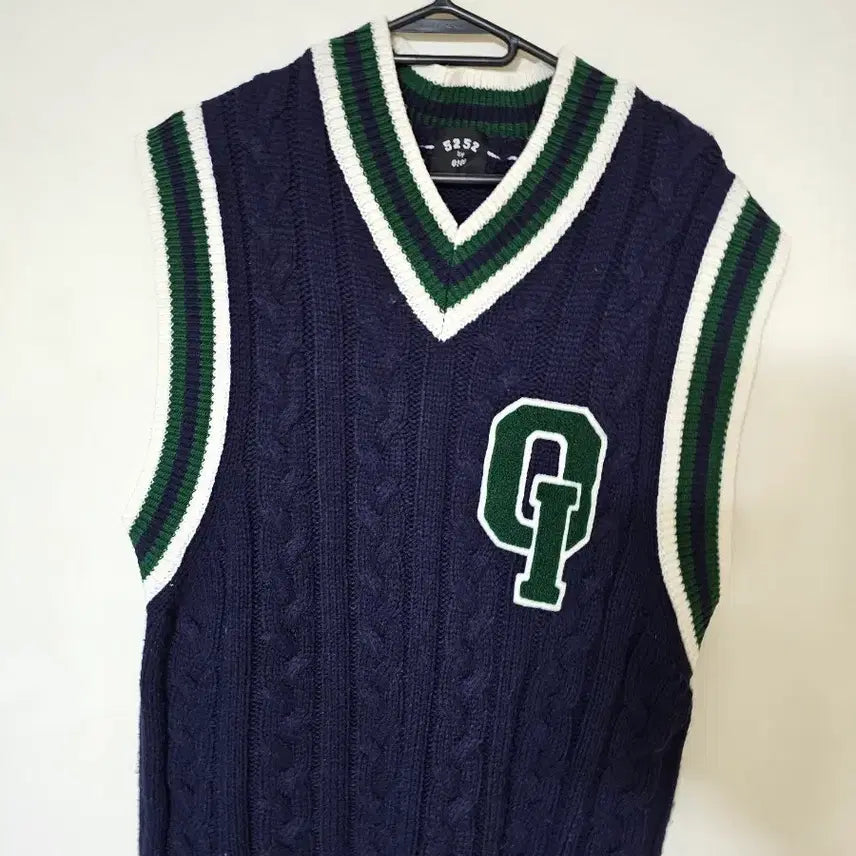 [BUNJANG] 5252 by o!oi Cable Knit Vest Navy / 5252 by o!oi 니트 조끼 네이비