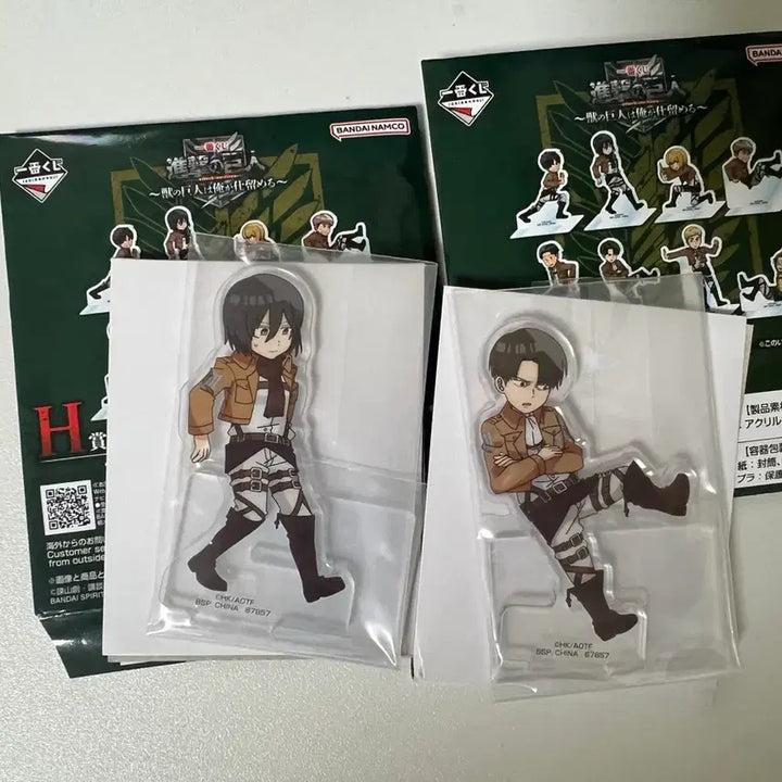 [SOLD OUT] 진격의 거인 리바이 미카사 h상 미니아크릴 일괄 판매