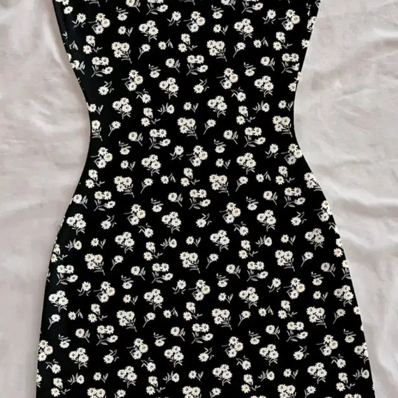 [BUNJANG] Floral Tube Top Mini Dress XS / 꽃무늬 튜브탑 미니 원피스xs