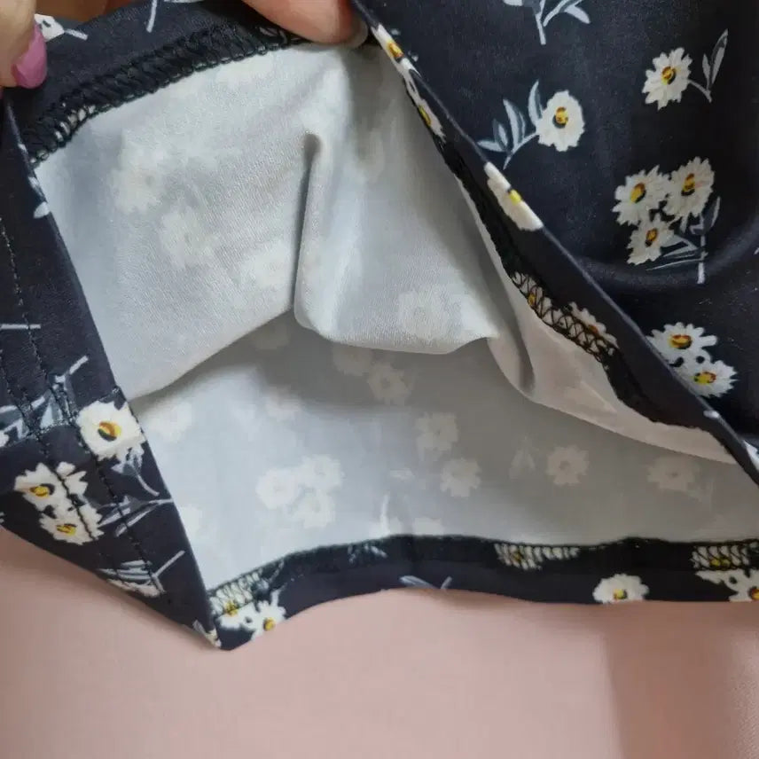 [BUNJANG] Floral Tube Top Mini Dress XS / 꽃무늬 튜브탑 미니 원피스xs