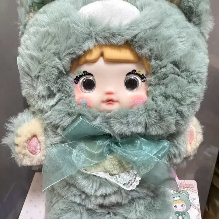 [BUNJANG] Nomi Good Night Bear 400 Turquoise Figure / 노미 굿나잇베어 400 청록색