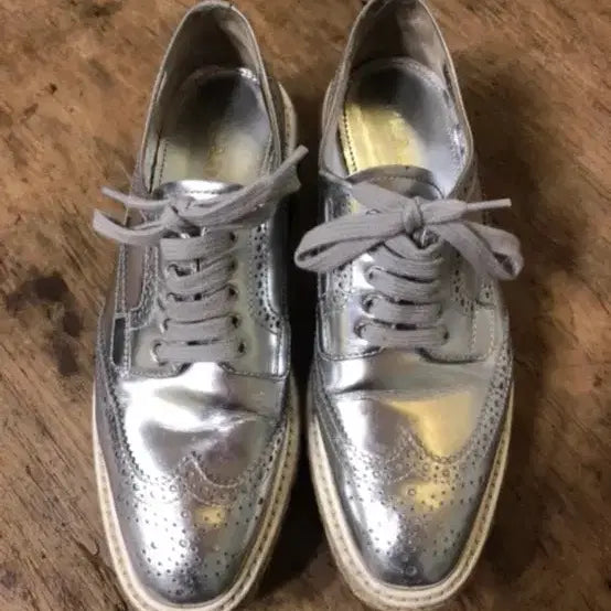 [BUNJANG] Prada Silver Loafers / 프라다 실버 로퍼