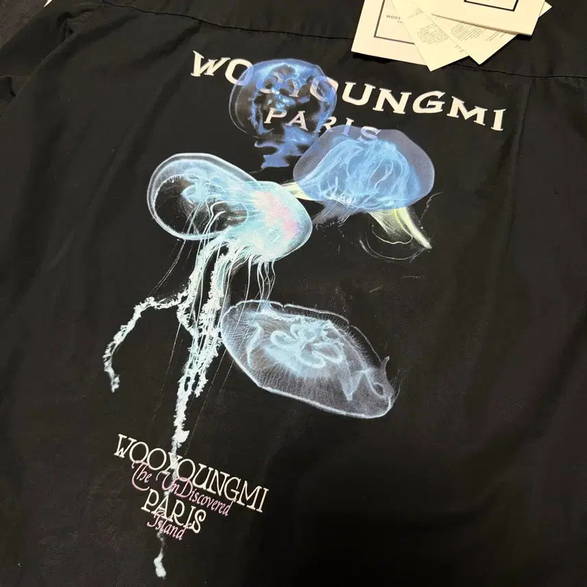 [BUNJANG] Wooyoungmi Jellyfish Back Logo Shirt / [48/택포/옷걸이,택포함] 우영미 야광 젤리피쉬 백로고 셔츠