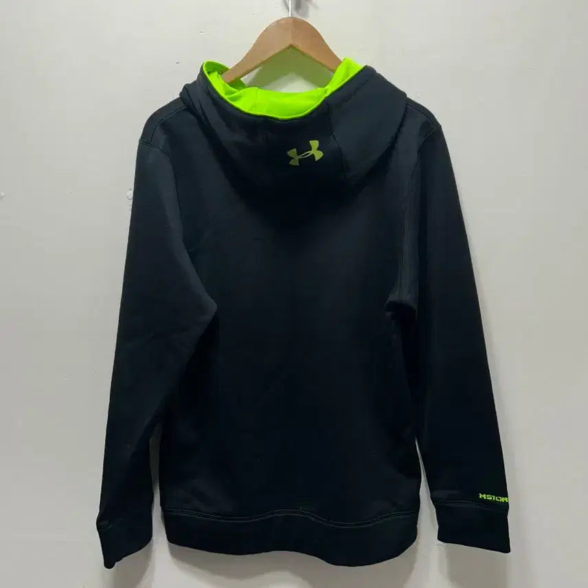 [BUNJANG] Under Armour Fluorescent Black Hoodie M / 언더아머 블랙 형광 후드티 M 95사이즈