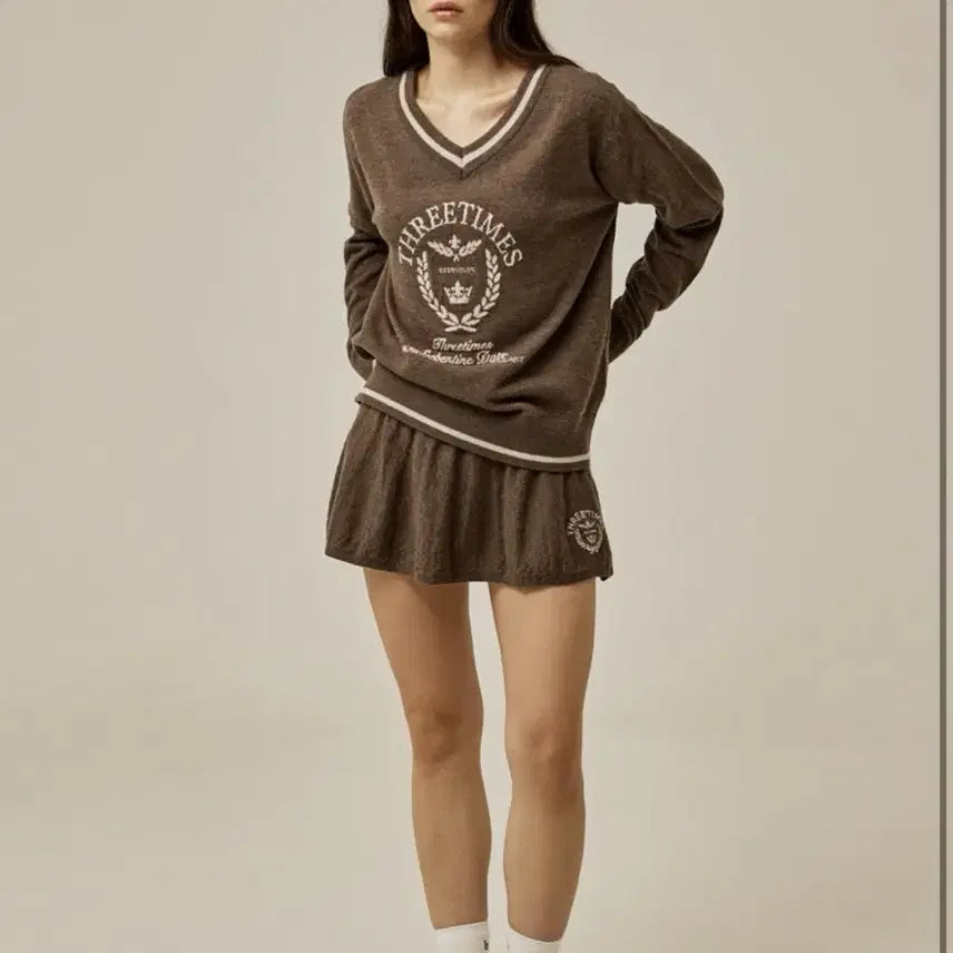 [BUNJANG] 3.1 Phillip Lim Isabelle Emblem Knit Skirt Set (M) / 쓰리타임즈 이자벨 엠블럼 니트 스커트 세트 (M)