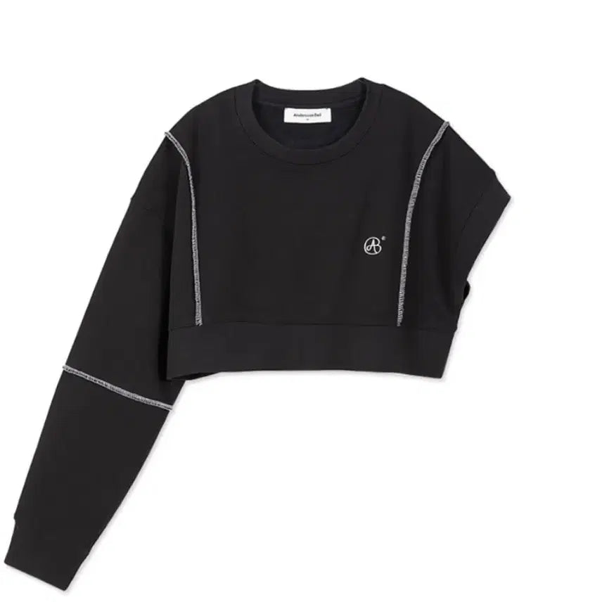 [BUNJANG] Andersson Bell Unbalance Crop Sweatshirt / 앤더슨벨 언밸런스 크롭 맨투맨 XS