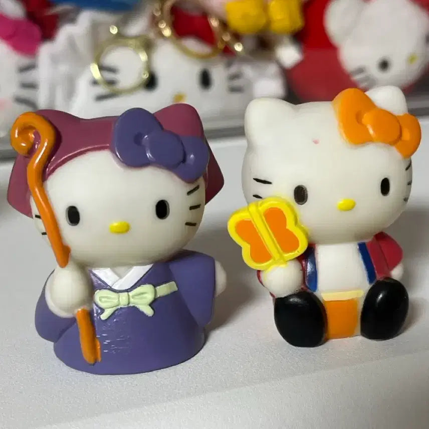 [BUNJANG] Bundle Set Vintage Hello Kitty Figures (3 pcs) / 일괄) 고전 헬로키티 피규어 3개