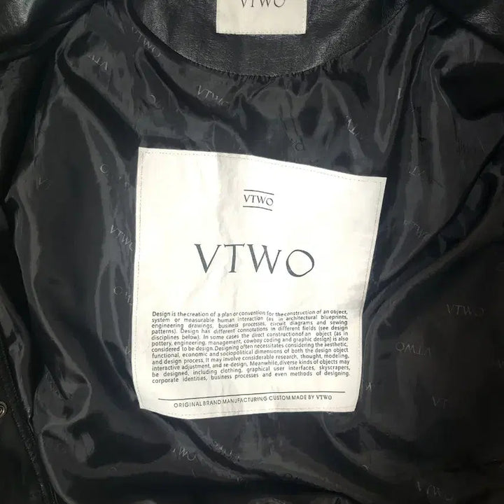 [BUNJANG] VTWO Black Leather Stadium Jacket / VTWO 블랙 레더 배색 스타디움 자켓