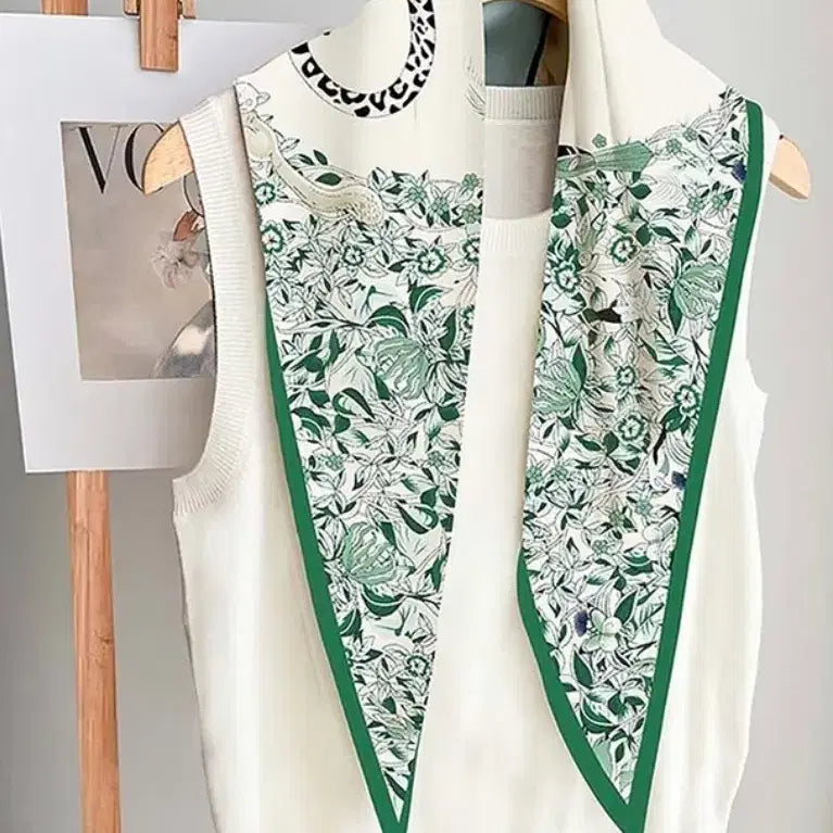 [BUNJANG] Diamond Pattern Scarf / 마름모 패턴스카프(새상품)