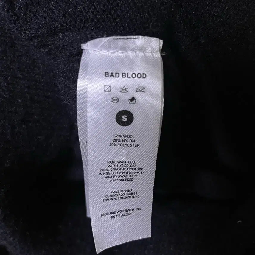 [BUNJANG] Bad Blood Black Wool 7-Part Pants / Bad Blood 배드블러드 블랙 울 7부 팬츠
