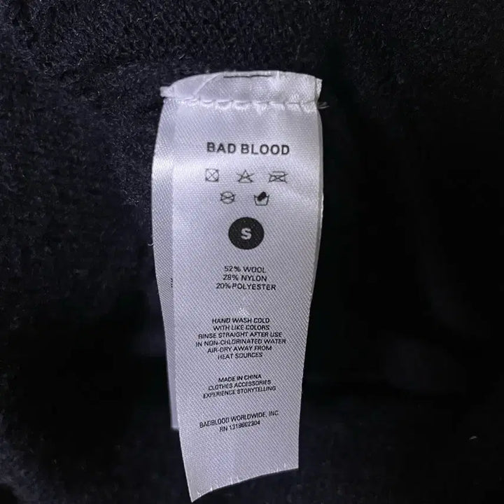 [BUNJANG] Bad Blood Black Wool 7-Part Pants / Bad Blood 배드블러드 블랙 울 7부 팬츠