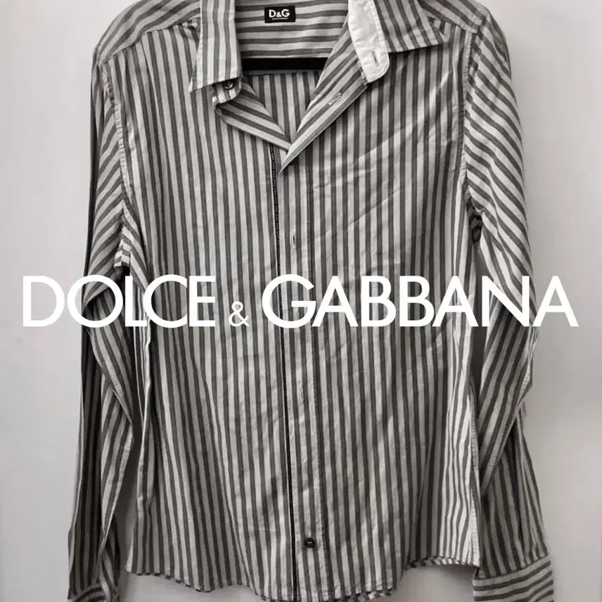 [BUNJANG] D&amp;G Stripe Shirt / 2010s D&amp;G 세컨라인 스트라이프 셔츠 50