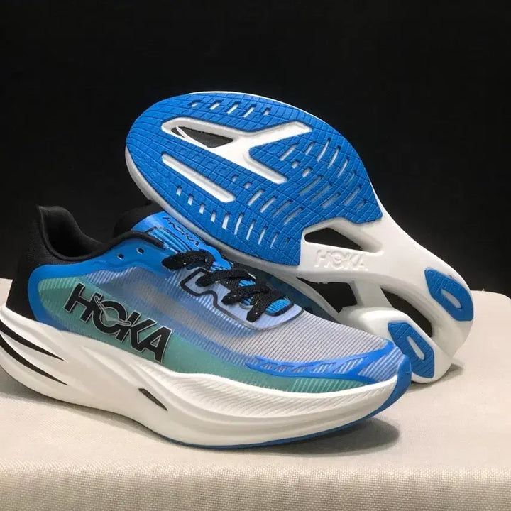 [BUNJANG] Hoka Rocket X 2 / Mach X Blue Green Gradient Racing Running Shoes / 블루 그린 그라데이션 경쟁용 러닝화