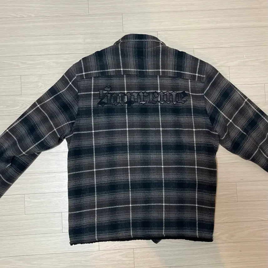 [BUNJANG] Supreme Shirred Lined Flannel Shirt (L) / 슈프림 셔링 라인드 플란넬 셔츠 L사이즈