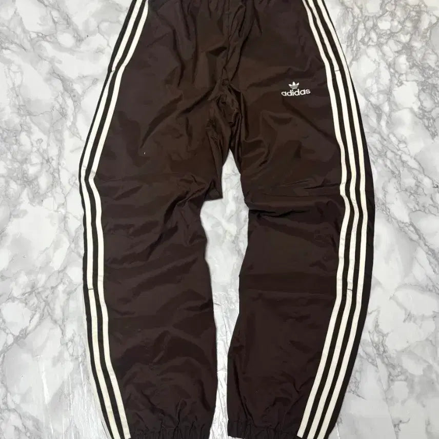 [BUNJANG] Adidas Brown Track Pants / 아디다스 삼선 브라운 트랙팬츠 바람막이 바지