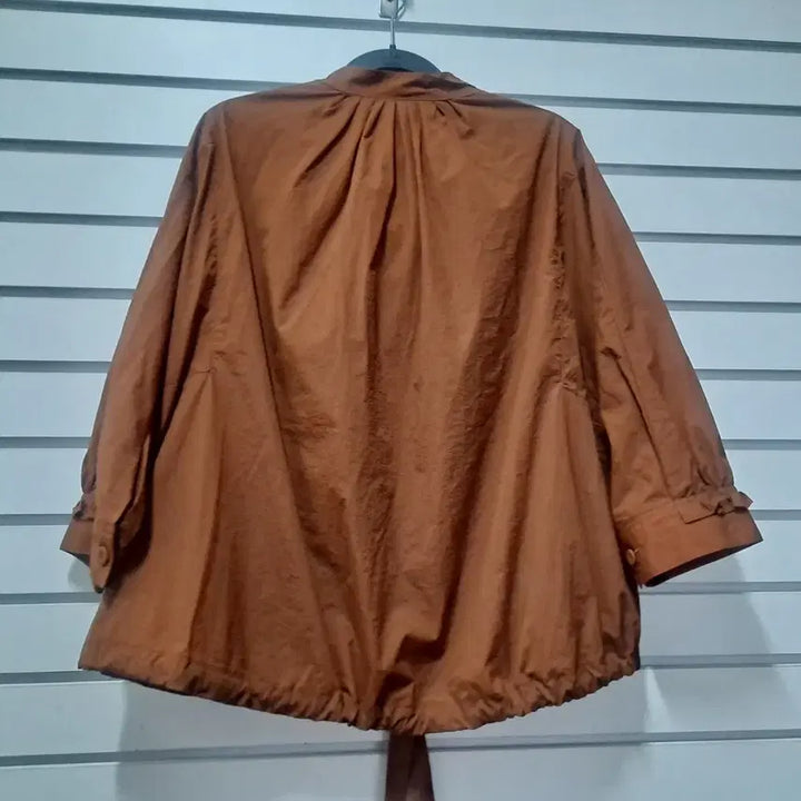 [BUNJANG] Wardrobe Styling Brown Lightweight Zip-up Jacket / 여성 브라운 가벼운 집업점퍼/77/옷장꾸미기
