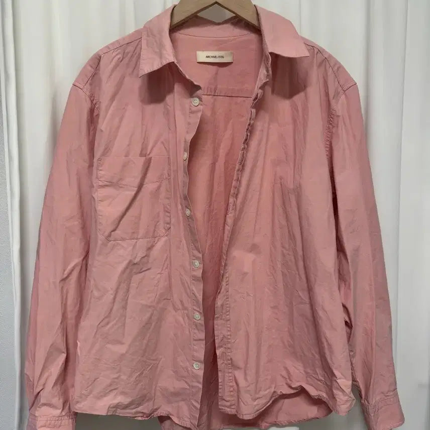 [BUNJANG] ARCHIVE JTOU Pink Shirt / 아카이브제이투유 핑크 셔츠