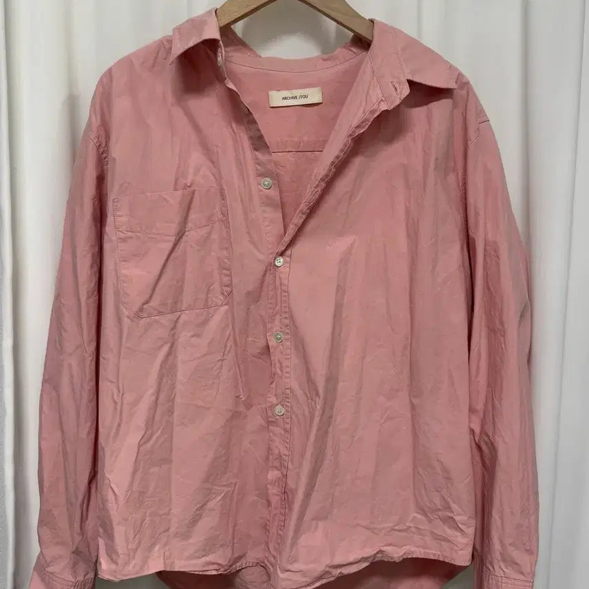 [BUNJANG] ARCHIVE JTOU Pink Shirt / 아카이브제이투유 핑크 셔츠