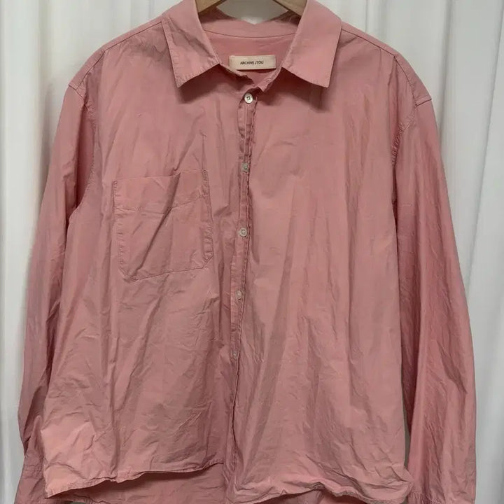 [BUNJANG] ARCHIVE JTOU Pink Shirt / 아카이브제이투유 핑크 셔츠
