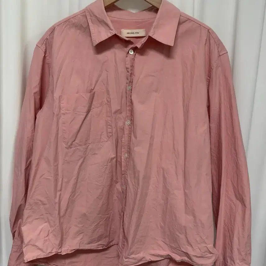 [BUNJANG] ARCHIVE JTOU Pink Shirt / 아카이브제이투유 핑크 셔츠