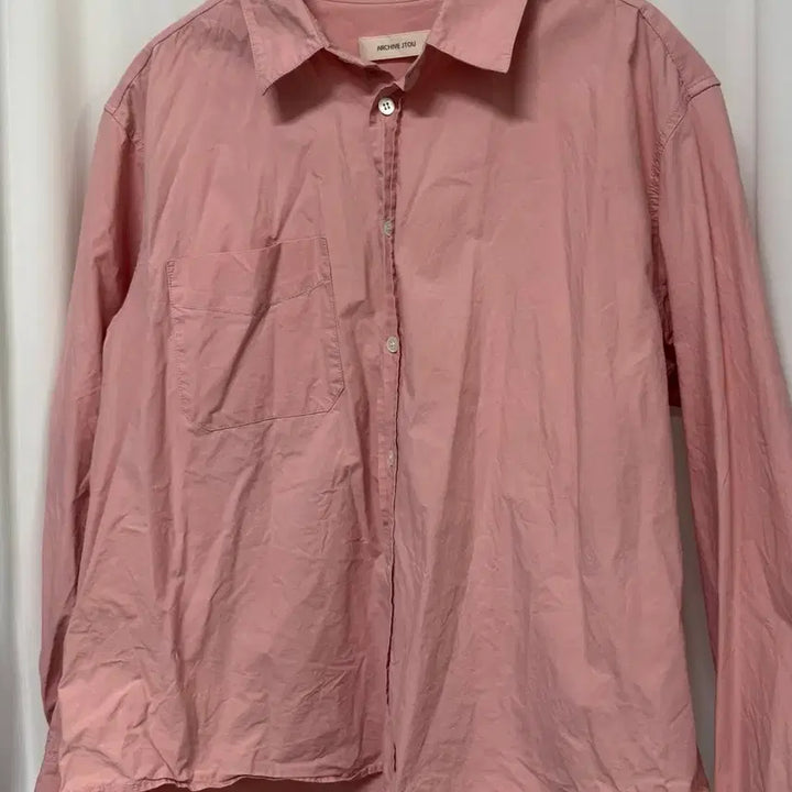 [BUNJANG] ARCHIVE JTOU Pink Shirt / 아카이브제이투유 핑크 셔츠
