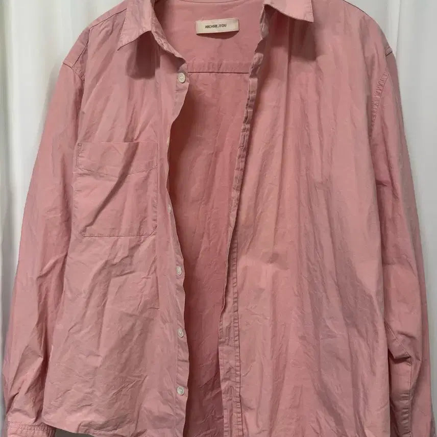 [BUNJANG] ARCHIVE JTOU Pink Shirt / 아카이브제이투유 핑크 셔츠
