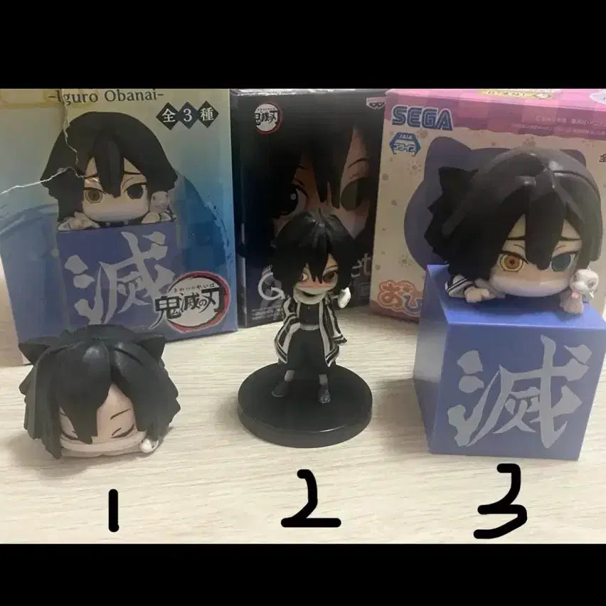 [BUNJANG] Demon Slayer Iguro Obanai Figure Bundle Set / 귀멸의칼날 이구로 (힛카게,오히루네코,큐포스켓) 피규어 일괄 판매
