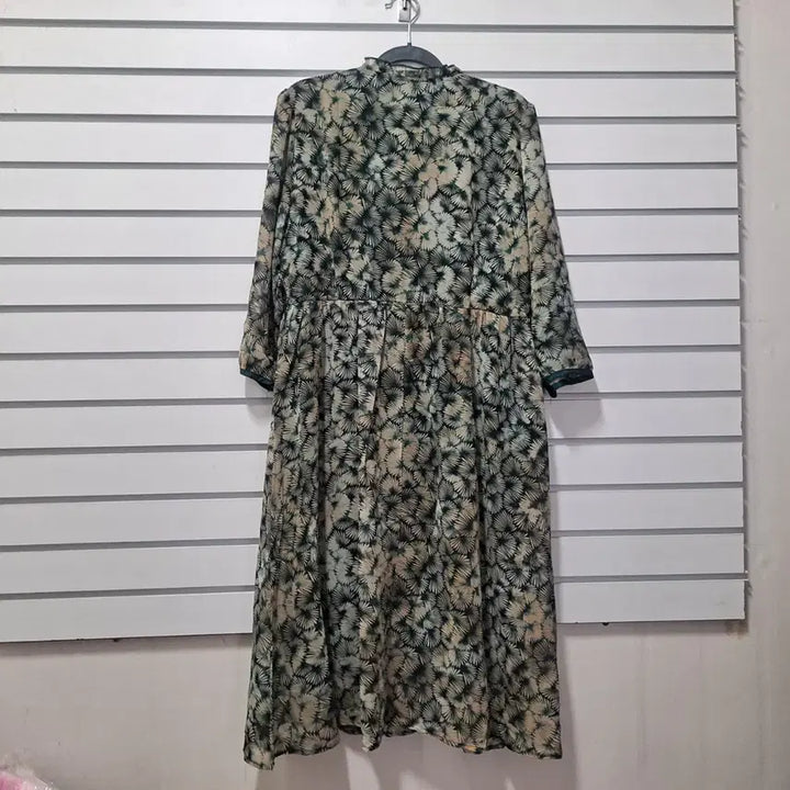 [BUNJANG] Unused Green Pattern Long Dress / 여성 그린패턴 미사용 롱원피스66/옷장꾸미기
