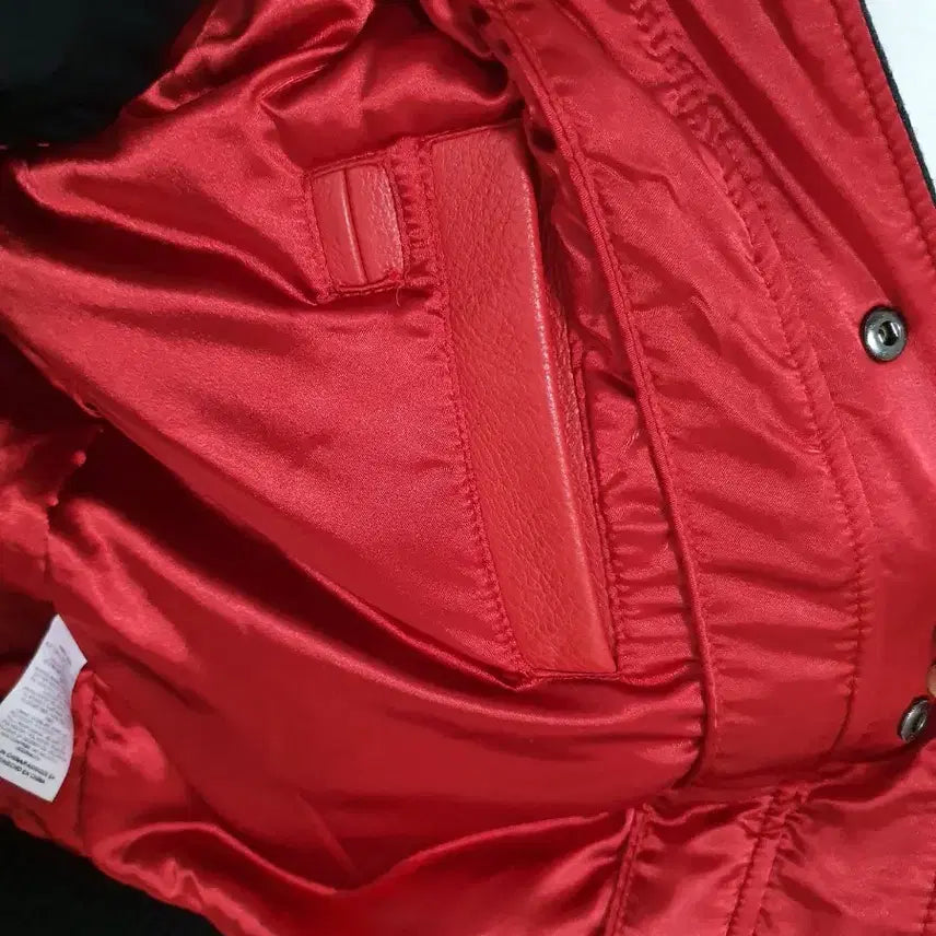 [BUNJANG] Jordan Black/Red Varsity Jacket (M) - Leather / 조던 블랙/레드 바시티 자켓 M (100~105) 소가죽