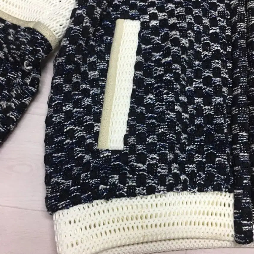[BUNJANG] IRO Oversized Tweed Zip-up Jacket / IRO 이로 정품 오버핏 트위드 네오플렌 집업점퍼 (34사이즈)