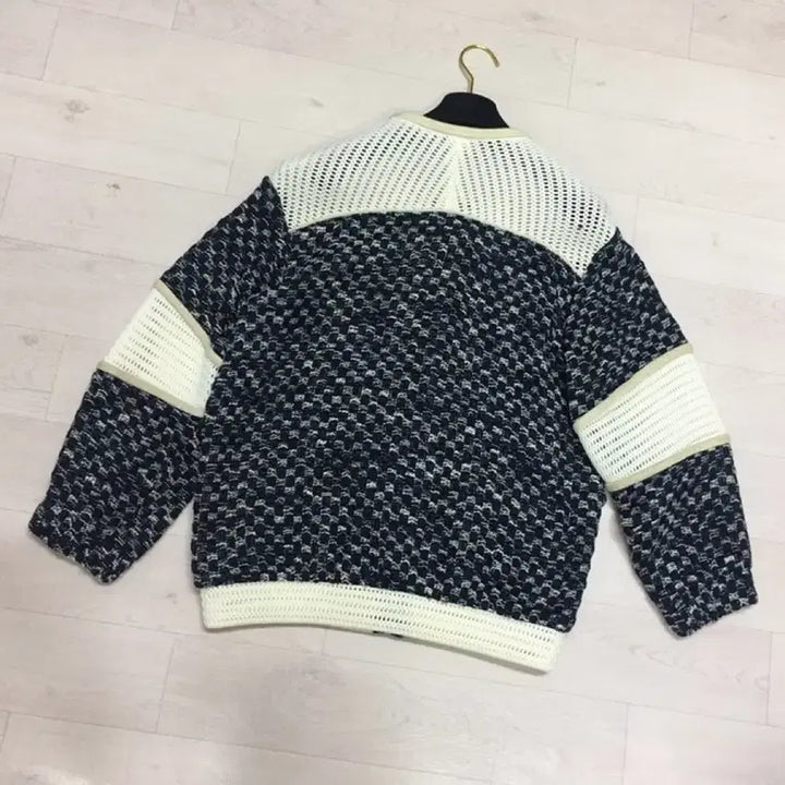 [BUNJANG] IRO Oversized Tweed Zip-up Jacket / IRO 이로 정품 오버핏 트위드 네오플렌 집업점퍼 (34사이즈)