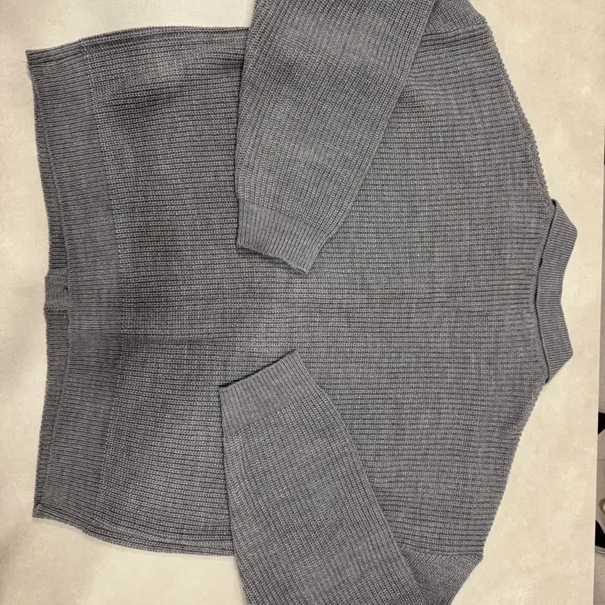 [BUNJANG] Gray Knit Cardigan / 그레이 니트 가디건 FREE사이즈