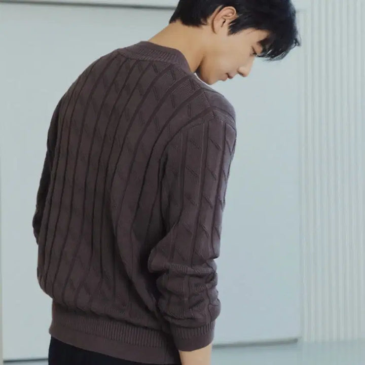 [BUNJANG] SYSTEM HOMME Wool Blend V-Neck Knit Top / 시스템SYSTEM HOMME 울 블렌드 브이넥 니트 95