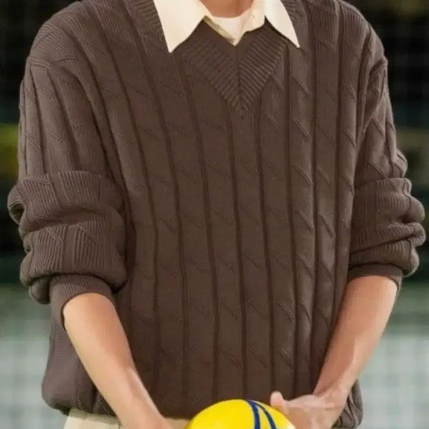 [BUNJANG] SYSTEM HOMME Wool Blend V-Neck Knit Top / 시스템SYSTEM HOMME 울 블렌드 브이넥 니트 95