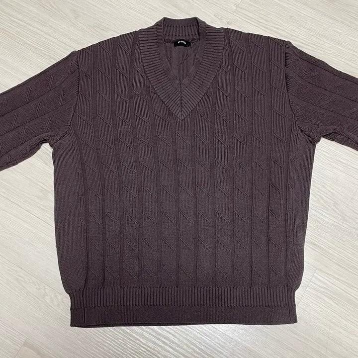 [BUNJANG] SYSTEM HOMME Wool Blend V-Neck Knit Top / 시스템SYSTEM HOMME 울 블렌드 브이넥 니트 95